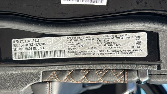 2022 Jeep Grand Cherokee L Summit