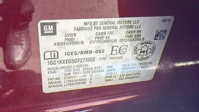 2016 Chevrolet Silverado 2500 HD High Country