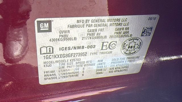 2016 Chevrolet Silverado 2500 HD High Country