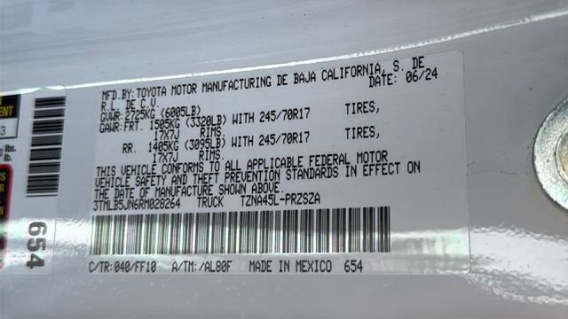 2024 Toyota Tacoma 4WD SR5