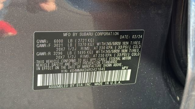 2024 Subaru Ascent Onyx Edition Limited